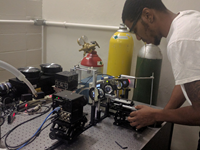 A mechanical engineering student at work at Tuskegee University. (Photo: Business Wire)